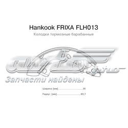 FLH013 Hankook Frixa колодки гальмові задні, барабанні