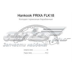FLK18 Hankook Frixa колодки гальмові задні, барабанні