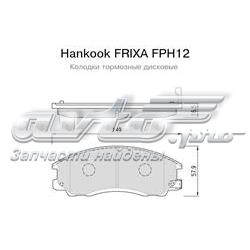 FPH12 Hankook Frixa колодки гальмівні передні, дискові
