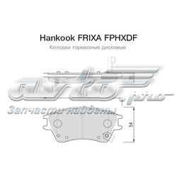 FPHXDF Hankook Frixa колодки гальмівні передні, дискові