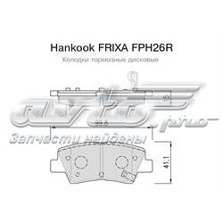 FPH26R Hankook Frixa Передні гальмівні колодки