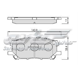FPE022 Hankook Frixa Передні гальмівні колодки