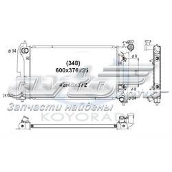 Радіатор охолодження двигуна PL012355 Koyorad