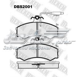 DBS2001 Hexen колодки гальмівні передні, дискові
