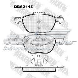 DBS2115 Hexen Передні гальмівні колодки