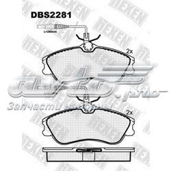 DBS2281 Hexen Передні гальмівні колодки