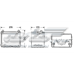CA754 Exide Авто акумулятор