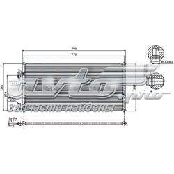 Радіатор кондиціонера STFD633940 SAT