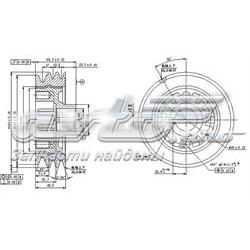 Купити ME202490 Mitsubishi Шків колінчастого вала