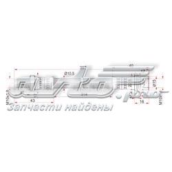 9094702815 Toyota Гнучка гальмівна трубка передня
