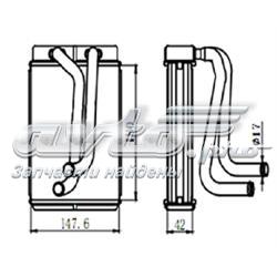 Купити 0K2A161A10 Hyundai/Kia Теплообмінник