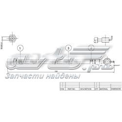 Шланг гальмівний передній Masuma BH075