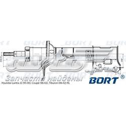 Амортизатор задній, лівий G22048008L Bort