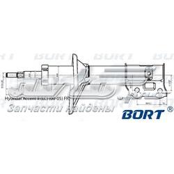 Амортизатор передній, правий G22048017R Bort