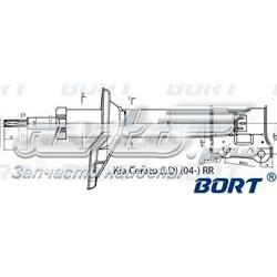 Амортизатор задній, правий G22048044R Bort