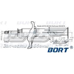 Амортизатор передній, правий G22050016L Bort