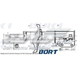 Амортизатор передній, лівий G22050018L Bort