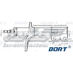 Амортизатор передній, правий G22250006R Bort