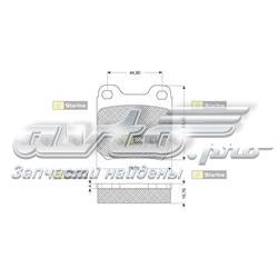 BDS042 Starline колодки гальмові задні, дискові