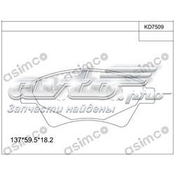 Тормозні колодки Asimco KD7509