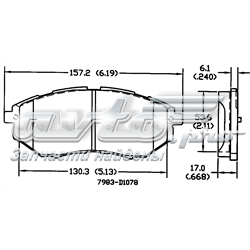 Гальмівні колодки Power Stop 161078 ціна, від 28.32 USD