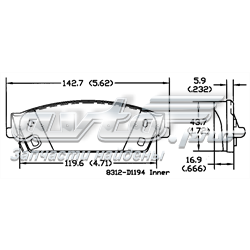 Задні гальмівні колодки Power Stop 161194 ціна, від 42.89 USD
