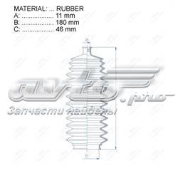 Пильник рульового механізму/рейки RDZ0321MG Motorherz