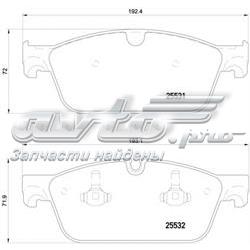 Передні тормозні колодки 74200920 Mercedes