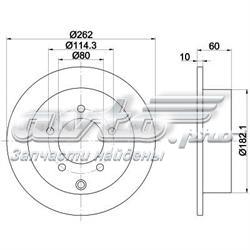 Диск гальмівний задній 8DD355119181 HELLA