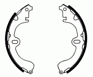 Купити 0449512210 Toyota Колодки гальмові задні, барабанні