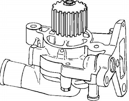 8AG415010 Mazda Насос охолодження