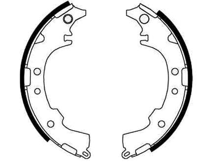 Колодки гальмові задні, барабанні Toyota 0449544010 ціна, від 29.72 USD