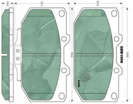 4106037P91 Nissan/Infiniti Передні гальмівні колодки