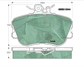 Купити 571828D Jurid/Bendix Колодки гальмівні передні, дискові