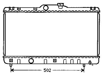 Купити 1640016660 Toyota Радіатор двигуна