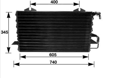 Радіатор кондиціонера 8A0260403AB VAG