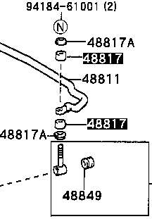 Купити 9094801003 Toyota Втулка стійки переднього стабілізатора