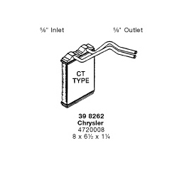 Радіатор пічки (обігрівача) 04720008 Chrysler