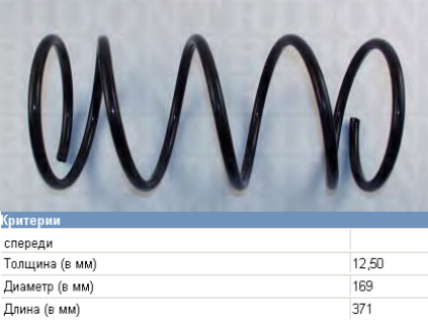Пружина передня MB518694 Sensen