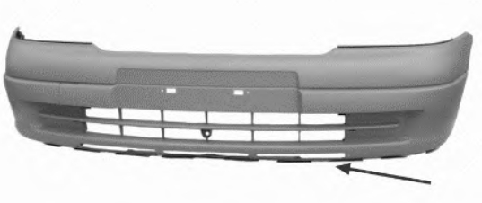 Бампер передній Opel 1400196
