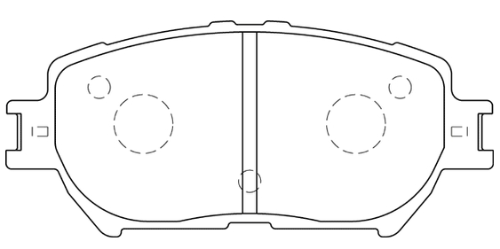 Передні тормозні колодки 0446533320 Toyota