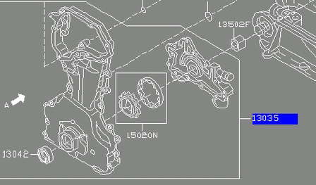 Кришка двигуна передня Nissan/Infiniti 135008H701 ціна, від 69.21 USD