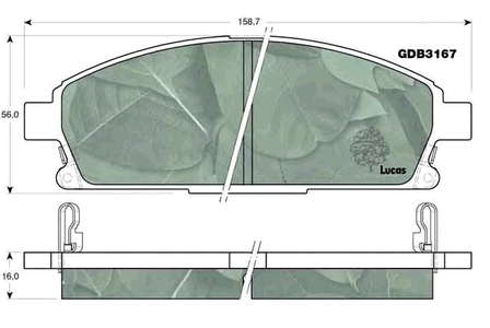 Купити 410601W385 Nissan/Infiniti Колодки гальмівні передні, дискові