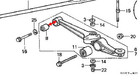 Сайлентблок нижнього важеля передньої підвіски Honda 51393S1AE01 ціна, від 5.62 USD