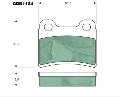 Колодки гальмові задні, дискові 6500959 Ford