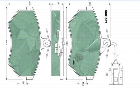 Гальмівні колодки VAG 357698151C ціна, від 17.55 USD