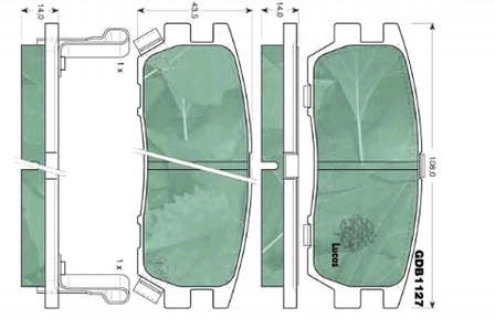 Задні гальмівні колодки Mitsubishi MB858463 ціна, від 15.82 USD