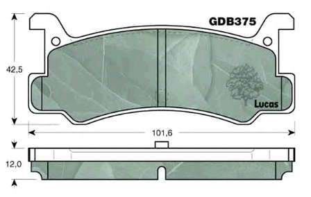 Задні дискові колодки Mazda B6Y32643Z