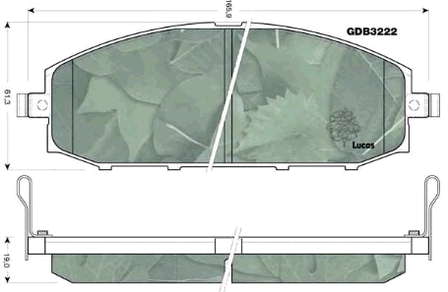 Гальмівні колодки Nissan/Infiniti 41060VB290 ціна, від 28.24 USD