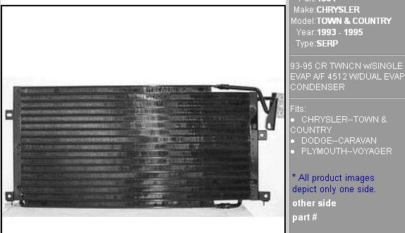 05012969AA Chrysler радіатор кондиціонера